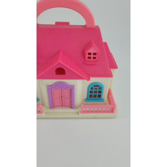 Blue Box Tiny Dreams Mini Carry Along Playset Polly Pocket Doll House VTG Retro - Picture 4 of 12